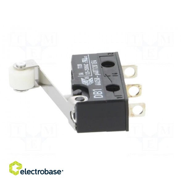 Microswitch SNAP ACTION | 6A/250VAC | 0.1A/80VDC | with roller image 5
