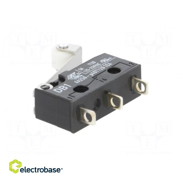 Microswitch SNAP ACTION | 6A/250VAC | 0.1A/80VDC | with roller image 6