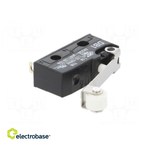 Microswitch SNAP ACTION | 6A/250VAC | 0.1A/80VDC | with roller image 2