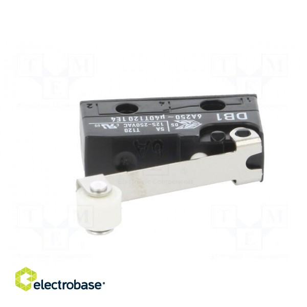 Microswitch SNAP ACTION | 6A/250VAC | 0.1A/80VDC | with roller фото 3