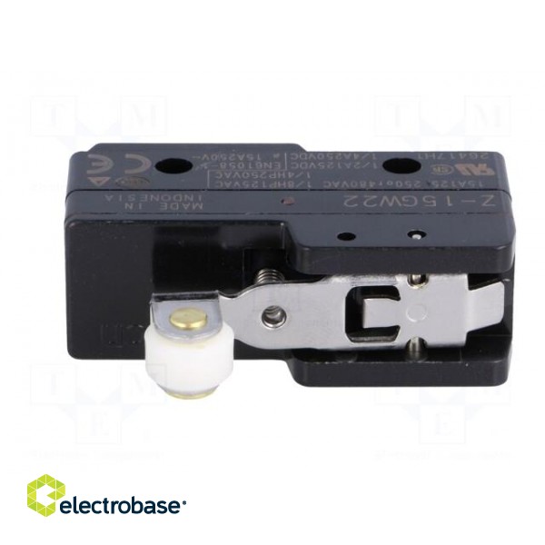 Microswitch SNAP ACTION | with short lever,with roller | SPDT image 3
