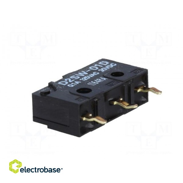 Microswitch SNAP ACTION | 0.1A/125VAC | 0.1A/30VDC | without lever image 6