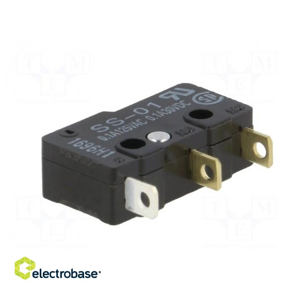 Microswitch SNAP ACTION | without lever | SPDT | 0.1A/125VAC | Pos: 2 image 6