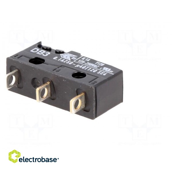 Microswitch SNAP ACTION | without lever | SPDT | 0.1A/250VAC | Pos: 2 image 8
