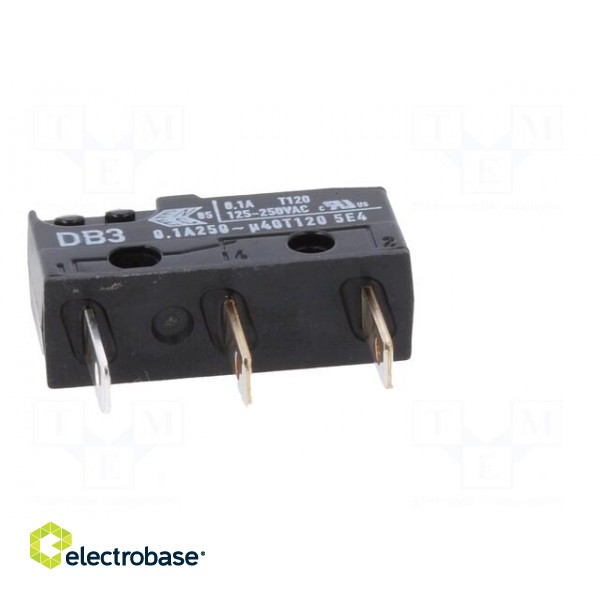 Microswitch SNAP ACTION | 0.1A/250VAC | 0.1A/80VDC | without lever image 7