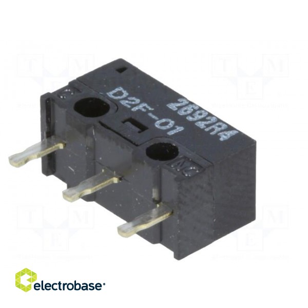 Microswitch SNAP ACTION | without lever | SPDT | 0.1A/30VDC | Pos: 2 image 8