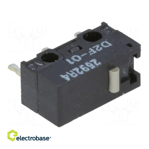 Microswitch SNAP ACTION | without lever | SPDT | 0.1A/30VDC | Pos: 2 image 1