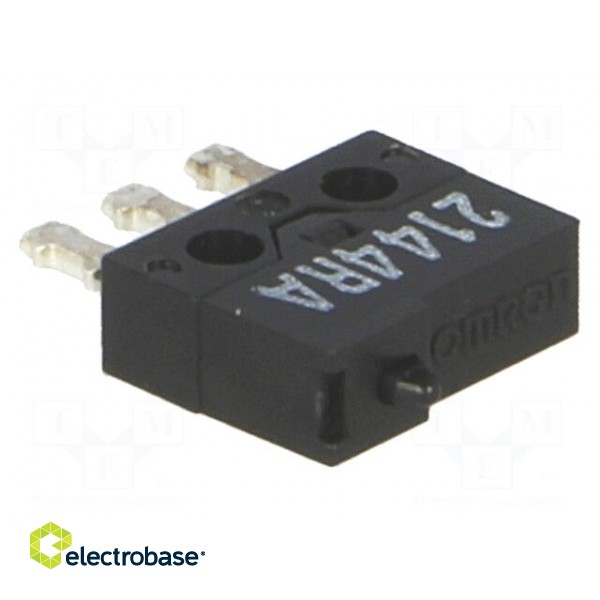 Microswitch SNAP ACTION | 0.5A/30VDC | without lever | SPDT | Pos: 2 paveikslėlis 1