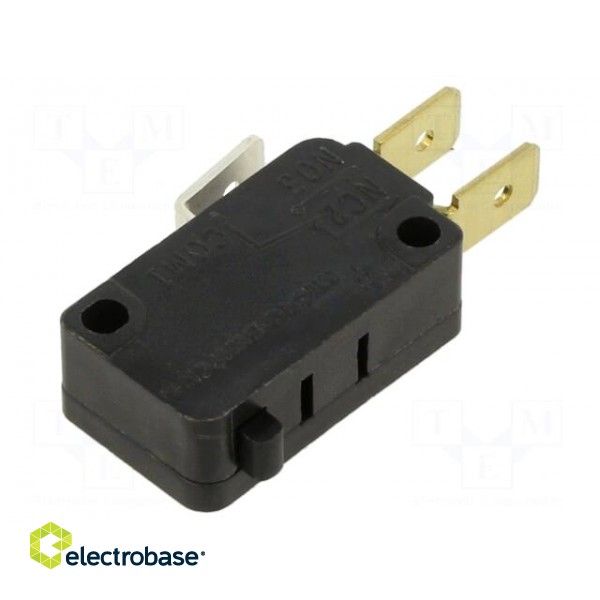 Microswitch SNAP ACTION | 10A/250VAC | without lever | SPDT | Pos: 2