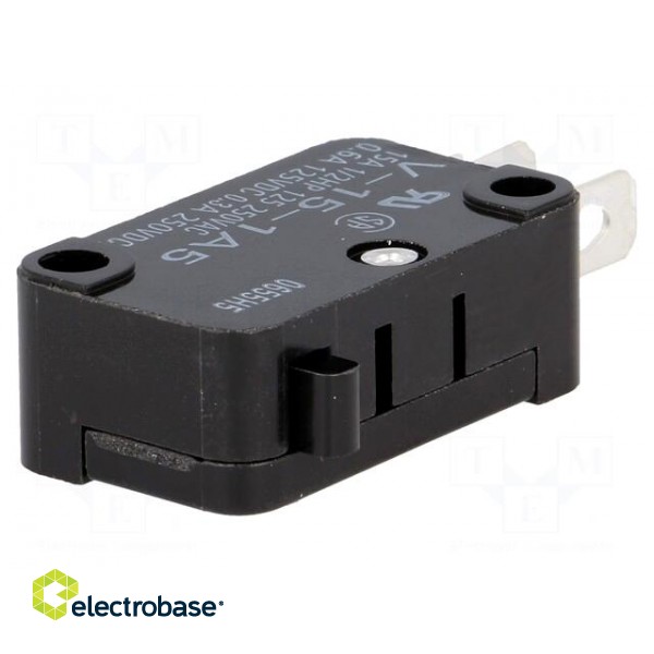Microswitch SNAP ACTION | without lever | SPDT | 15A/250VAC | Pos: 2 paveikslėlis 1