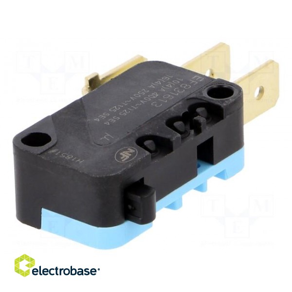 Microswitch SNAP ACTION | without lever | SPDT | 16A/250VAC | Pos: 2 image 1