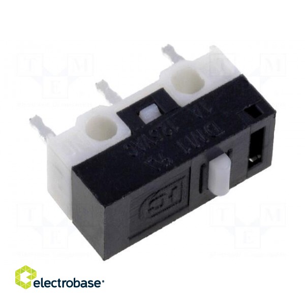 Microswitch SNAP ACTION | 1A/125VAC | without lever | SPDT | ON-(ON)