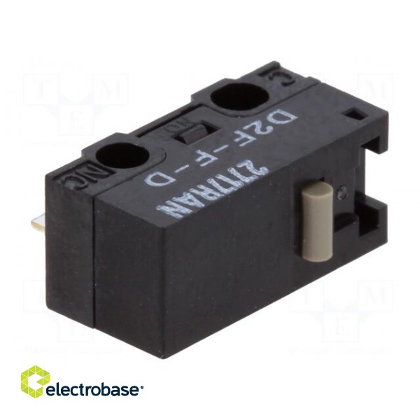 Microswitch SNAP ACTION | without lever | SPDT | 1A/125VAC | ON-(ON) image 1