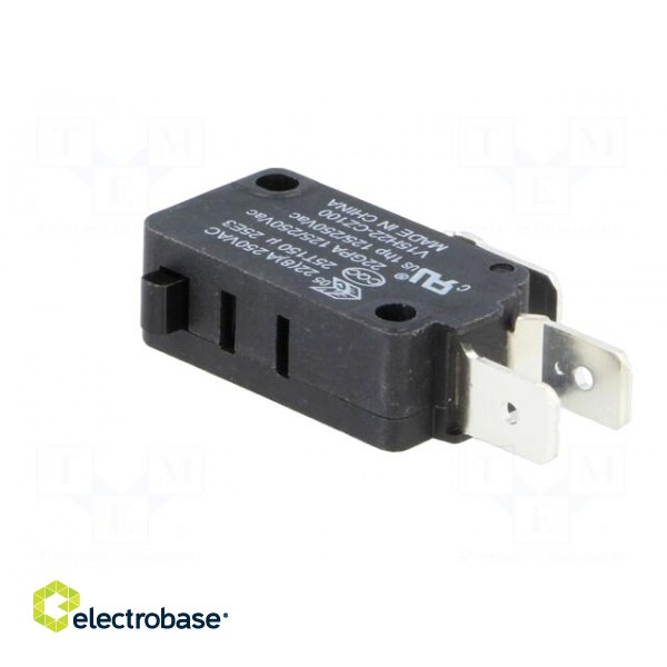 Microswitch SNAP ACTION | 22A/250VAC | without lever | SPDT | Pos: 2 фото 4