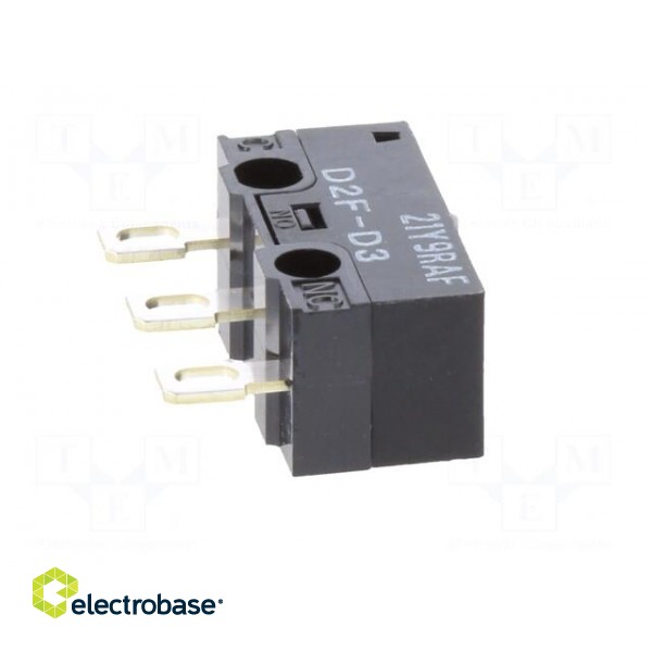 Microswitch SNAP ACTION | 3A/125VAC | without lever | SPDT | ON-(ON) image 9