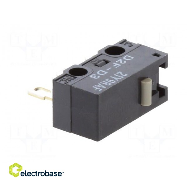 Microswitch SNAP ACTION | 3A/125VAC | without lever | SPDT | ON-(ON) image 2