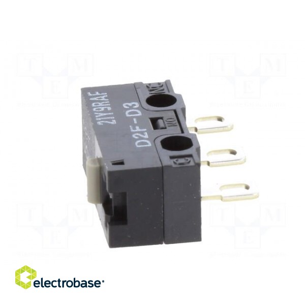 Microswitch SNAP ACTION | 3A/125VAC | without lever | SPDT | ON-(ON) image 5