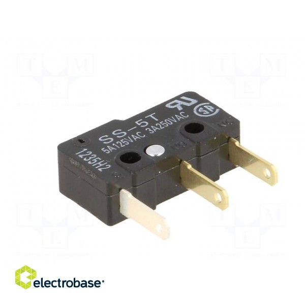 Microswitch SNAP ACTION | 5A/125VAC | without lever | SPDT | ON-(ON) image 6
