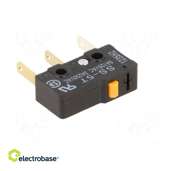 Microswitch SNAP ACTION | 5A/125VAC | without lever | SPDT | ON-(ON) image 2