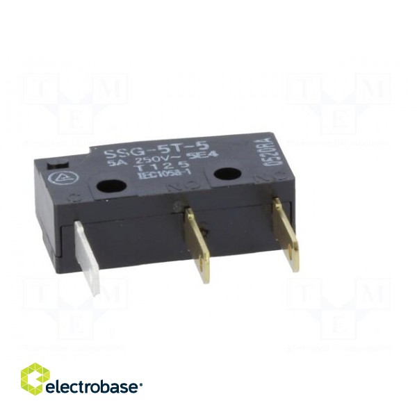 Microswitch SNAP ACTION | without lever | SPDT | 5A/125VAC | ON-(ON) image 7