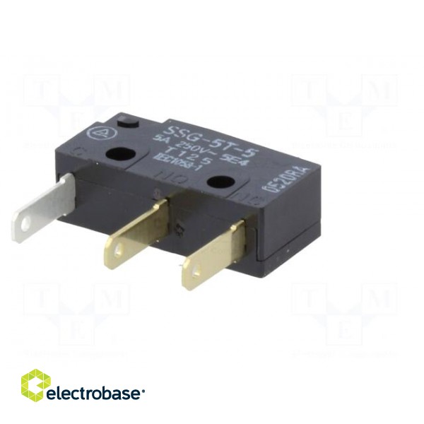 Microswitch SNAP ACTION | 5A/125VAC | without lever | SPDT | ON-(ON) image 8
