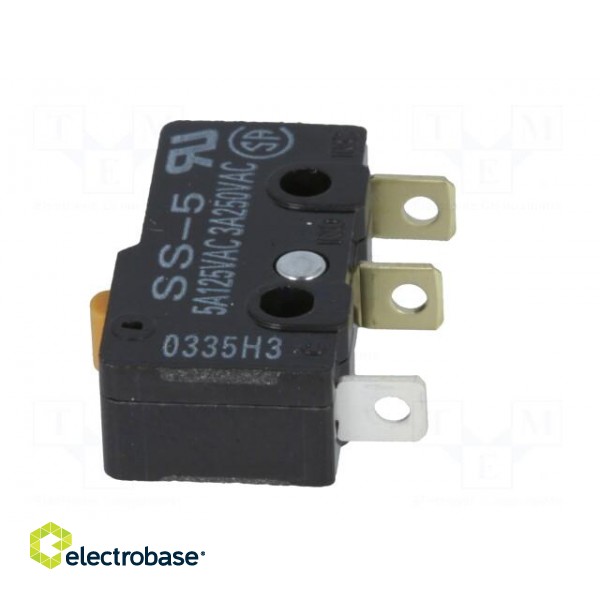 Microswitch SNAP ACTION | 5A/125VAC | without lever | SPDT | ON-(ON) фото 5