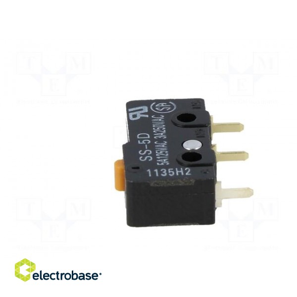 Microswitch SNAP ACTION | 5A/125VAC | without lever | SPDT | ON-(ON) image 5