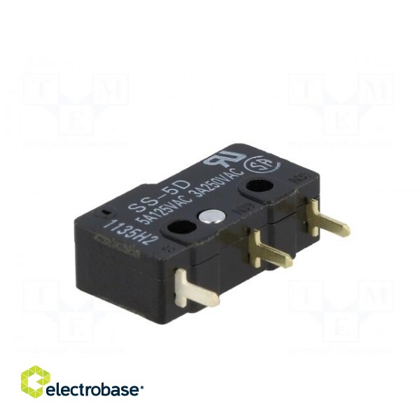 Microswitch SNAP ACTION | 5A/125VAC | without lever | SPDT | ON-(ON) image 6