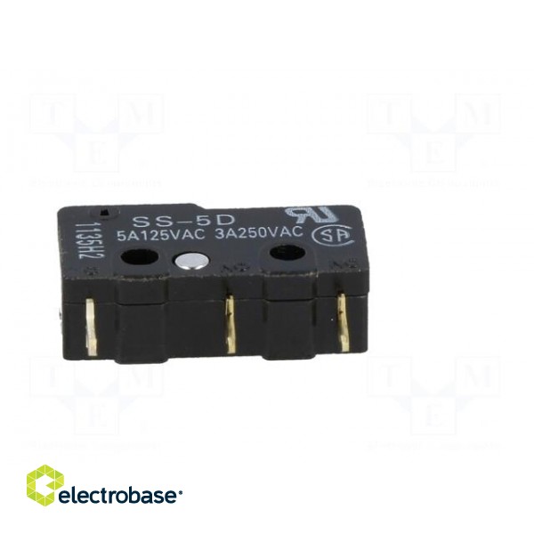 Microswitch SNAP ACTION | 5A/125VAC | without lever | SPDT | ON-(ON) фото 7
