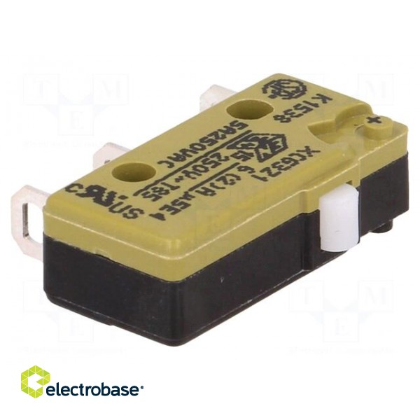 Microswitch SNAP ACTION | without lever | SPDT | 5A/250VAC | ON-(ON) image 1