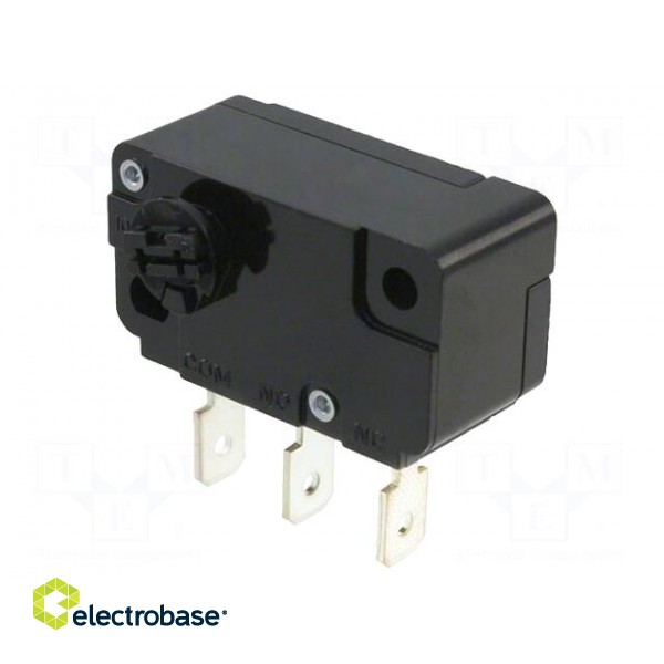 Microswitch SNAP ACTION | 5A/250VAC | without lever | SPDT | ON-(ON)
