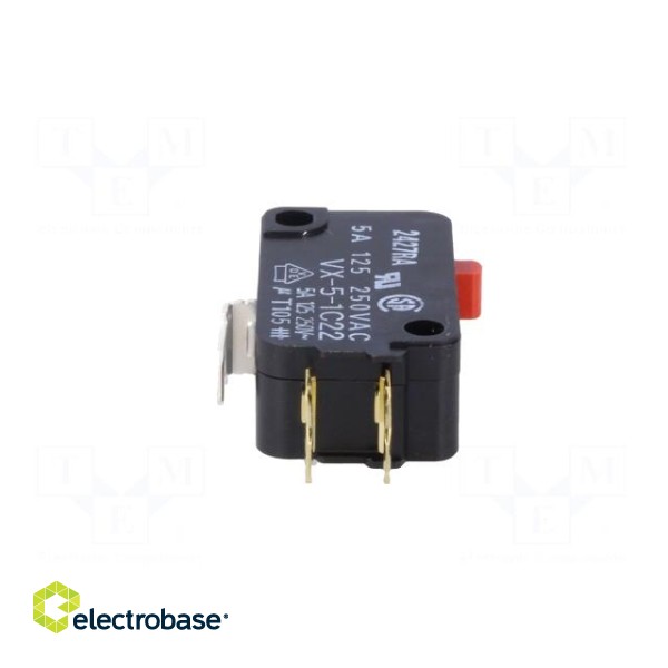 Microswitch SNAP ACTION | 5A/250VAC | without lever | SPDT | ON-(ON) image 5