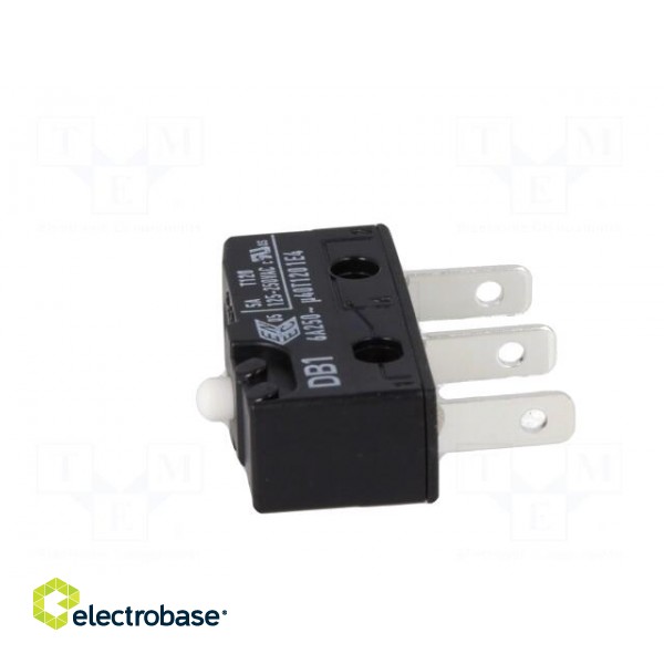Microswitch SNAP ACTION | 6A/250VAC | 0.1A/80VDC | without lever image 5