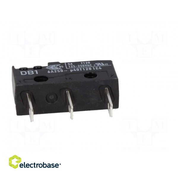 Microswitch SNAP ACTION | 6A/250VAC | 0.1A/80VDC | without lever image 7