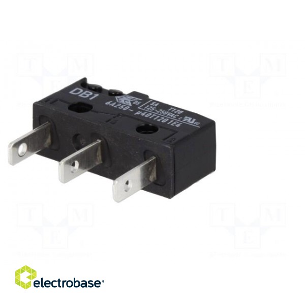 Microswitch SNAP ACTION | 6A/250VAC | 0.1A/80VDC | without lever image 8