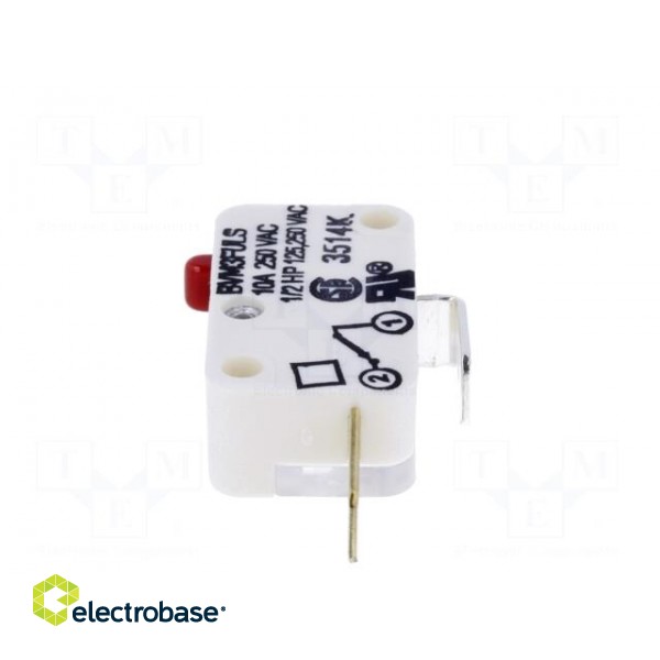 Microswitch SNAP ACTION | without lever | SPST-NC | 10A/250VAC фото 5