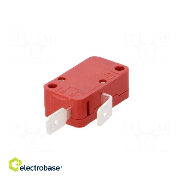 Microswitch SNAP ACTION | 10A/250VAC | without lever | SPST-NC image 6