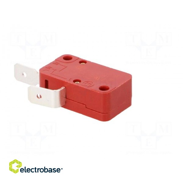 Microswitch SNAP ACTION | 10A/250VAC | without lever | SPST-NC image 8