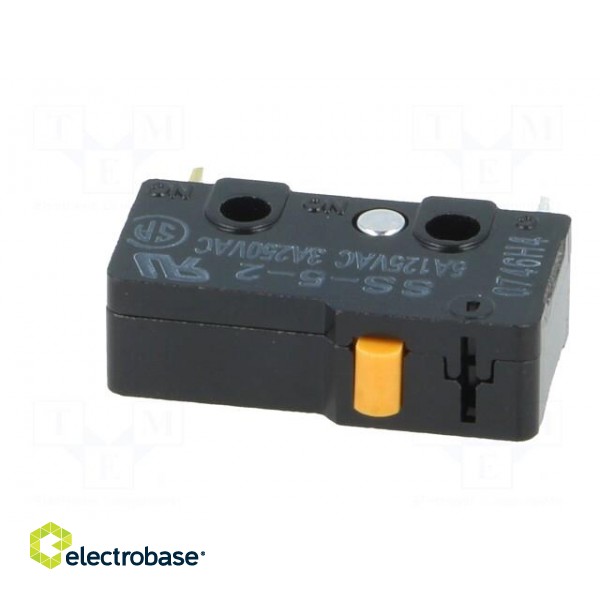 Microswitch SNAP ACTION | 5A/125VAC | without lever | SPST-NC | IP40 фото 3