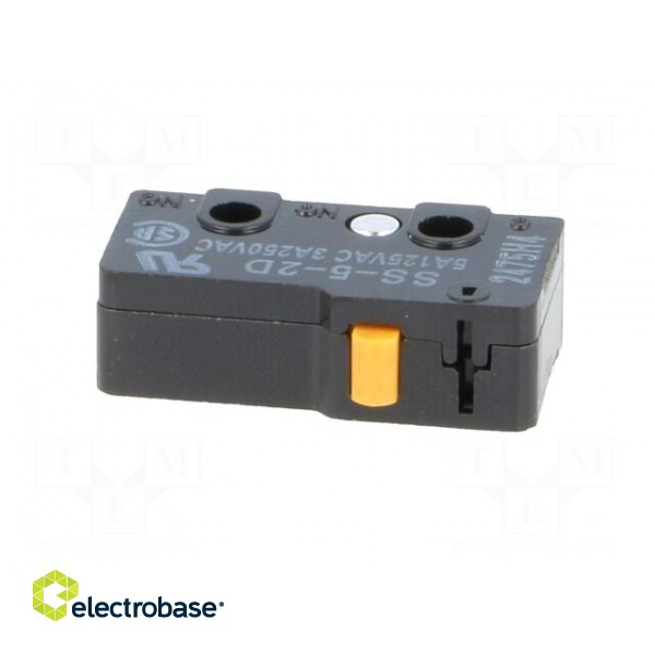 Microswitch SNAP ACTION | 5A/125VAC | without lever | SPST-NC | IP40 paveikslėlis 3