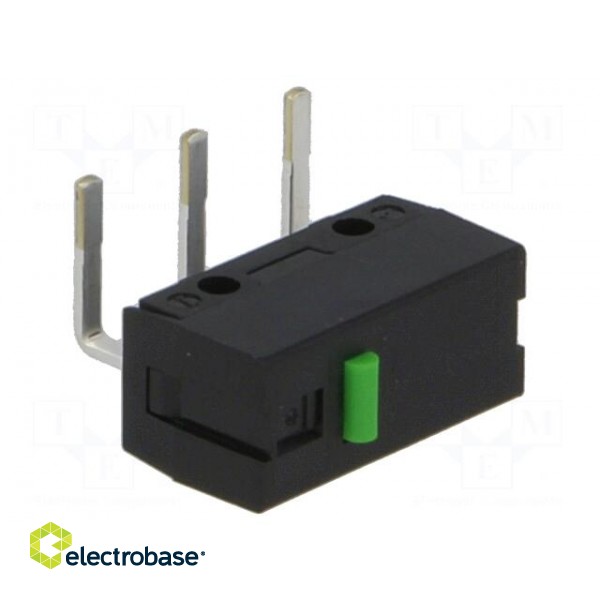 Microswitch SNAP ACTION | without lever | SPST-NO | 0.1A/6VDC | IP40 image 1