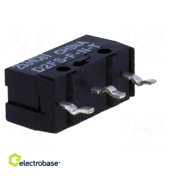 Microswitch SNAP ACTION | without lever | SPST-NO | 0.1A/6VDC | IP40 paveikslėlis 6