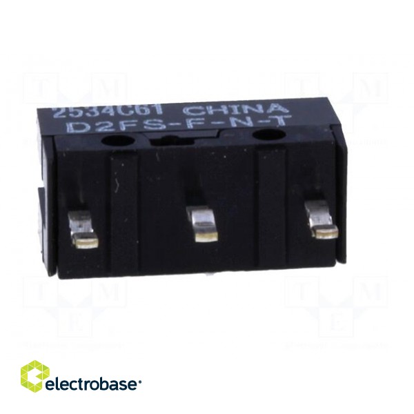 Microswitch SNAP ACTION | 0.1A/6VDC | without lever | SPST-NO | IP40 image 7