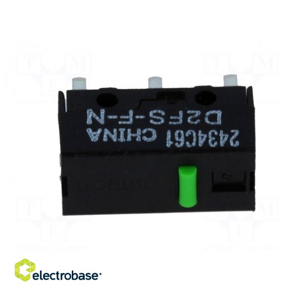 Microswitch SNAP ACTION | 0.1A/6VDC | without lever | SPST-NO | IP40 image 9