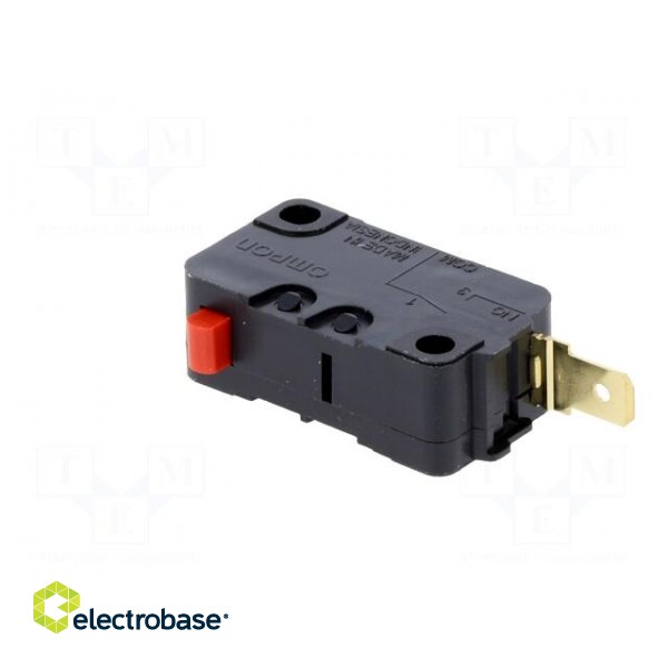 Microswitch SNAP ACTION | without lever | SPST-NO | 16A/250VAC paveikslėlis 4
