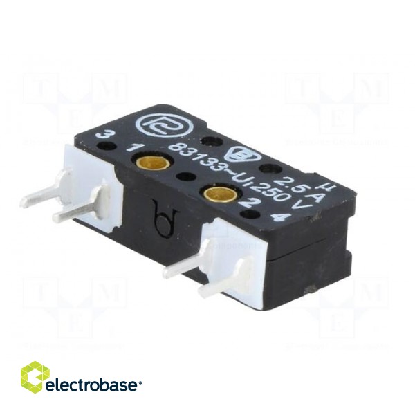 Microswitch SNAP ACTION | without lever | SPST-NO + SPST-NC | IP40 paveikslėlis 8