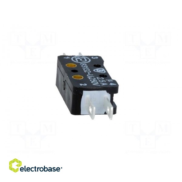 Microswitch SNAP ACTION | 2.5A/250VAC | 0.3A/220VDC | ON-(ON) | IP40 image 9