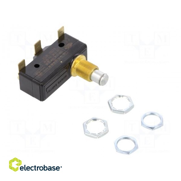 Microswitch SNAP ACTION | 15A/600VAC | 15A/250VDC | without lever image 1