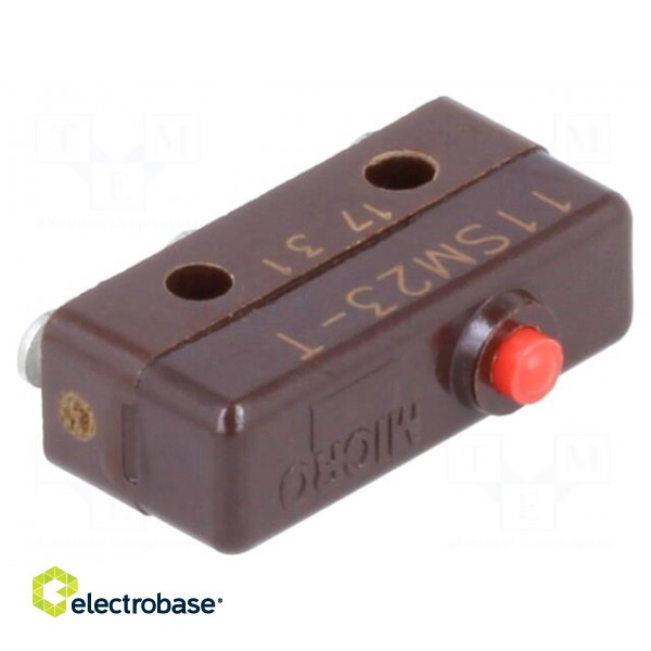 Microswitch SNAP ACTION | 1A/125VAC | 1A/30VDC | without lever image 1