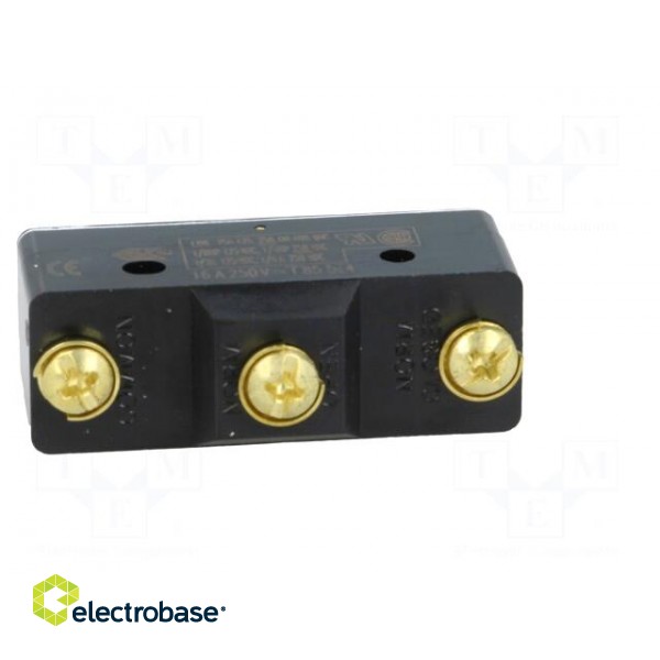Microswitch SNAP ACTION | 15A/480VAC | 15A/250VDC | without lever image 2